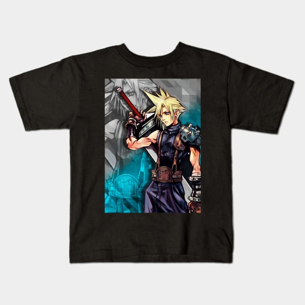 Powerful Fantasy Soldier Kids T-Shirt by SkyfrNight